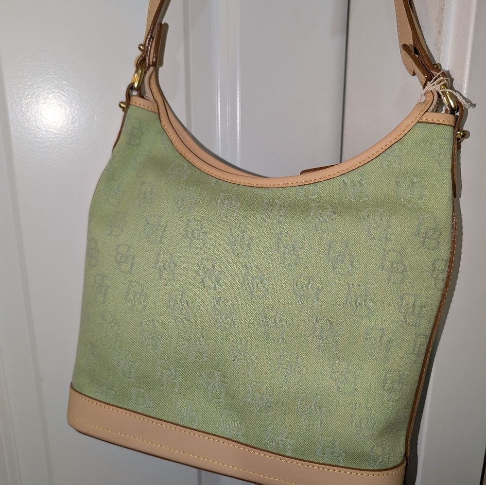 Dooney and Bourke green monogram purse